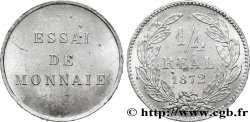 HONDURAS Essai d&nbsp;un 1/4 de réal, tranche lisse à trois viroles, essai du revers adopté en 1869-1870 1872 Paris