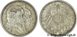ALLEMAGNE - BADE 2 Mark noces d’or de Frédéric et Louise 1906 Karlsruhe - G TTB+ 
