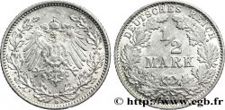 ALEMANIA 1/2 Mark Empire aigle impérial 1909 Munich - D