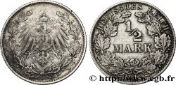ALLEMAGNE 1/2 Mark Empire aigle impérial 1912 Hambourg - J