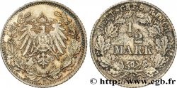 ALLEMAGNE 1/2 Mark Empire aigle impérial 1918 Munich - D