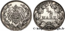 ALLEMAGNE 1/2 Mark Empire aigle impérial 1905 Munich