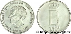 BELGIQUE 250 Francs Proof jubilé d’argent du roi Baudouin légende flamande 1976 Bruxelles