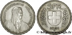 SWITZERLAND 5 Francs Berger des alpes 1931 Berne - B