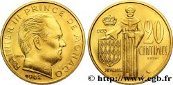 MONACO Essai de 20 Centimes prince Rainier III de Monaco 1962 Paris