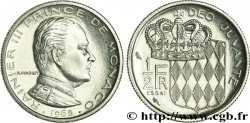 MONACO Essai de 1/2 Franc prince Rainier III de Monaco 1965 Paris SPL 