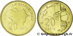 AZERBAIDJAN 20 Qapik carte de l’Azerbaidjan / escalier 2006  SPL 