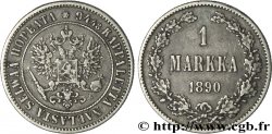 FINLANDIA 1 Markkaa aigle bicéphale 1890 Helsinki BB 