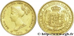 ITALY - PARMA AND PIACENZA 40 Lire or Duché de Parme, de Plaisance et de Guastalla - Marie-Louise d’Autriche / manteau d’armes 1815 Milan AU50 