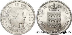 MONACO Essai de 10 Francs flan bruni Charles III 1966 Paris
