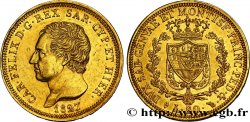 ITALIA - REINO DE CERDEÑA 80 Lire Charles Félix roi de Sardaigne 1827 Turin