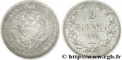 FINLANDE 2 Markkaa aigle bicéphale 1872 Helsinki TTB+ 