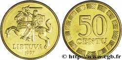 LITHUANIA 50 Centu chevalier Vitis 1997 