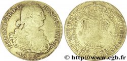 COLOMBIE 8 Escudos en or roi Ferdinand VII d’Espagne / écu écartelé  entouré du collier de l&nbsp;ordre de la Toison d&nbsp;or 1810 Nuevo Reino - NR (Bogota) TB 