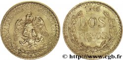 MEXIKO 2 Pesos or Aigle du Mexique 1945 Mexico VZ 