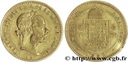 HONGRIE 10 Francs or ou 4 Forint 2e type, François-Joseph Ier empereur d’Autriche et roi de Hongrie / Écu couronné surmonté de la couronne de saint André 1885 Kremnitz TTB+ 