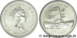 CANADá 25 Cents 125e anniversaire de la Confédération : Ontario 1992 