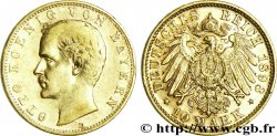 ALLEMAGNE - BAVIÈRE 10 Mark or Royaume de Bavière, Otto, roi de Bavière / aigle impérial 1898 Munich - D