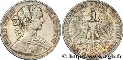 GERMANY - FRANKFURT FREE CITY 1 Vereinsthaler Francofurtia / aigle héraldique 1860 Francfort
