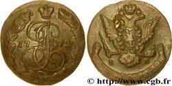 RUSSIE 5 Kopecks Catherine II 1772 Ekaterinbourg