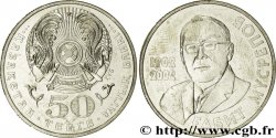 KAZAKHSTAN 50 Tenge Emblème national / 100e anniversaire de la naissance de l’écrivain et académicien Gabit Musrepov (1902-1985) 2002  SUP 
