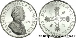 MONACO Piéfort argent de 50 francs 1974 Paris FDC67 