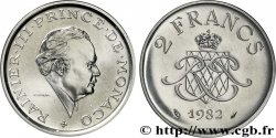 MONACO Piéfort de 2 francs Rainier III 1982 Paris MS63 