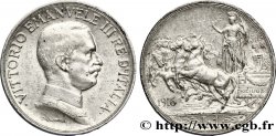 ITALIA 1 Lire Victor Emmanuel III / quadrige 2e type 1916 Rome - R