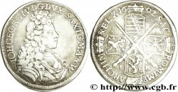 GERMANY - SAXONY 2/3 Thaler Duché de Saxe, Jean-Georges IV électeur / 4 écus couronnés 1692 