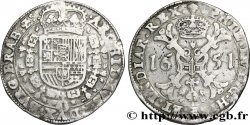 BELGIQUE - PAYS-BAS ESPAGNOLS 1 Patagon Pays-Bas Espagnols frappe au nom de  Philippe IV : Croix de St André / armes et collier de la toison d’or 1651 Bruxelles