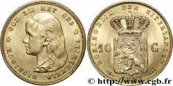 NETHERLANDS 10 Gulden or Reine Wilhelmina 1897 Utrecht