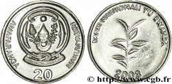 RUANDA 20 Francs emblème 2003 