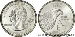 ÉTATS-UNIS D AMÉRIQUE 1/4 Dollar Idaho : faucon pèlerin et limite de l’état 2007 Denver