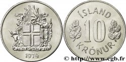 ICELAND 10 Kronur blason 1974 