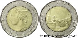 ITALY 500 Lire tête de femme représentant la République / Place et Palais du Quirinal à Rome 1988 Rome - R