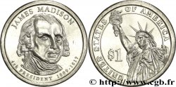 UNITED STATES OF AMERICA 1 Dollar Présidentiel James Madison / statue de la liberté type tranche A 2007 Philadelphie - P