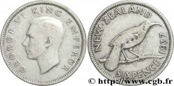 NEW ZEALAND 6 Pence Georges VI 1937 Londres VF 