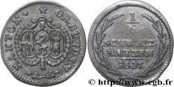 SWITZERLAND - Cantons  coinages 1/6 Batzen - Canton de Graubunden 1807 