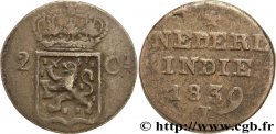 INDES NEERLANDAISES 2 Cents (Double Duit) aux armes d’Utrecht pour Sumatra 1839  B+ 