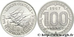 ÄQUATORIALAFRIKA 100 Francs antilopes 1967 Paris