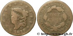 UNITED STATES OF AMERICA 1 Cent “Matron Head” variété à 13 étoiles 1818 Philadelphie