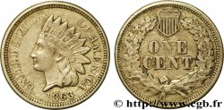 ÉTATS-UNIS D AMÉRIQUE 1 Cent tête d’indien 2e type 1863 