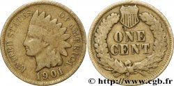 ÉTATS-UNIS D&nbsp;AMÉRIQUE 1 Cent tête d’indien, 3e type 1901 Philadelphie TB 
