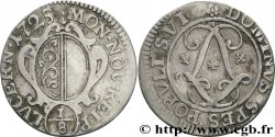 SWITZERLAND - CANTON OF LUCERNE 1/8 Gulden - Canton de Lucerne 1725  VF 