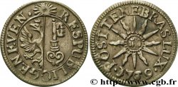 SUISSE - RÉPUBLIQUE DE GENÈVE 6 Deniers République de Genève 1769  TTB 