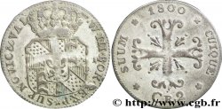 SUISSE - CANTON DE NEUCHATEL 1/2 Batzen (2 Kreuzer) 1800 