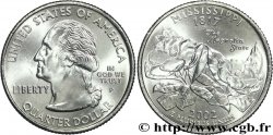 UNITED STATES OF AMERICA 1/4 Dollar Mississippi : the ‘magnolia state’ 2002 Philadelphie