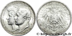 ALEMANIA - SAJONIA-WEIMAR-EISENACH 3 Mark Guillaume-Ernest grand duc de Saxe et la grande duchesse Feodora/ aigle héraldique 1910 Berlin EBC 