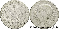 POLOGNE 10 Zlotych reine Jadwiga 1932 Londres SUP 
