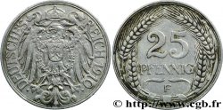ALLEMAGNE 25 Pfennig Empire aigle impérial 1910 Stuttgart - F TTB+ 